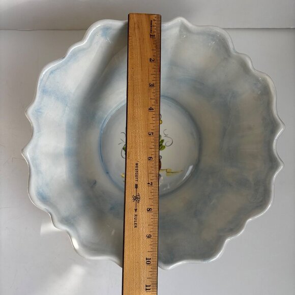 Dario Farrucci Ma Maison Large Serving Bowl Hand Painted Tabletops Unlimited - Picture 9 of 9